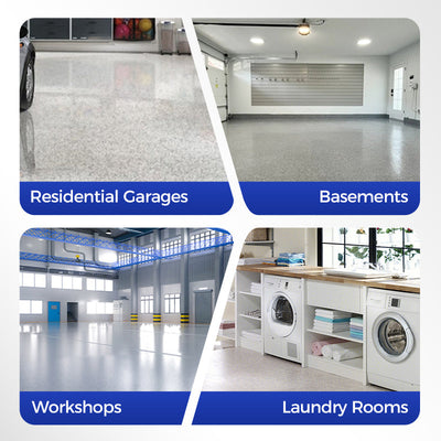 Epoxy Floor Coating With Glossy Marble Finish For Durable Protection