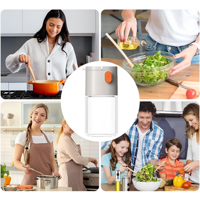 Push Button Salt And Pepper Dispenser Bottle For Easy Seasoning