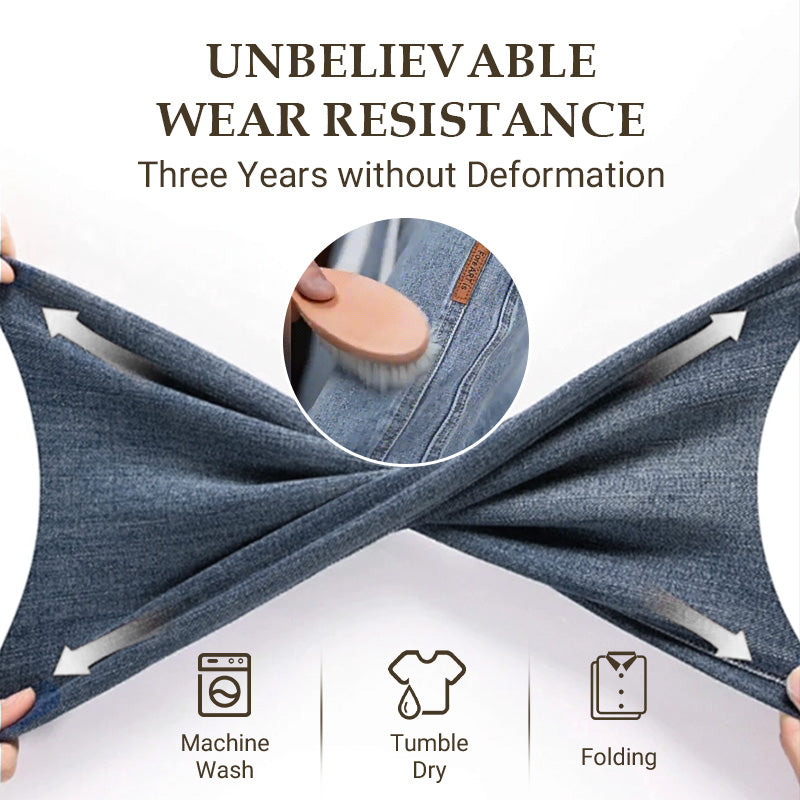 Men's Loose Straight Jeans Comfortable Durable Casual Denim Pants