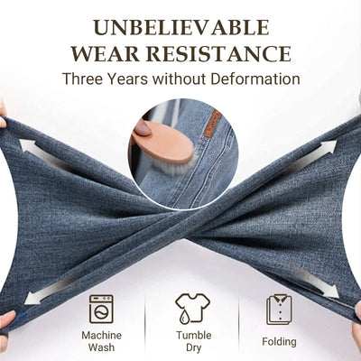 Men's Loose Straight Jeans Comfortable Durable Casual Denim Pants