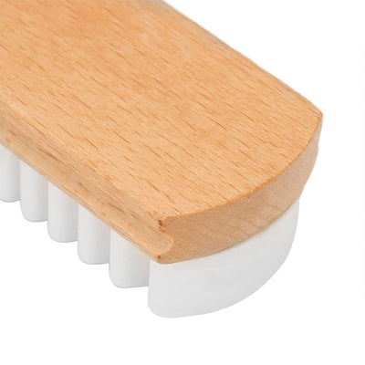 Natural Crepe Wood Brush For Suede Nubuck Leather Shoe Care