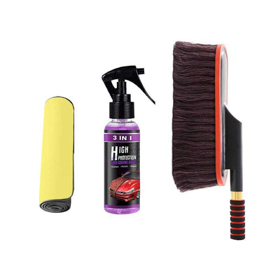 Car Duster With Extendable Telescoping Handle For Easy Cleaning