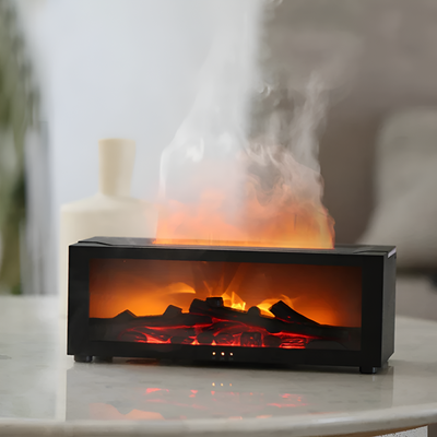 Fireplace Aromatherapy Oil Diffuser For Cozy Relaxing Home Ambiance
