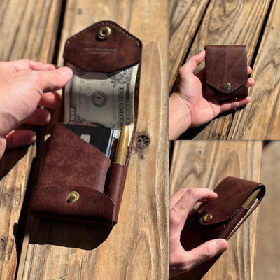 The Conan Compact Leather Wallet Slim Durable Design