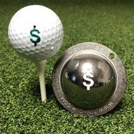 Stainless Steel Golf Ball Marker With Tin Cup Design