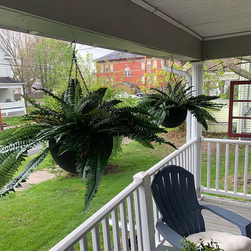 Artificial Boston Fern UV Resistant Lifelike Indoor Outdoor Plant Decor