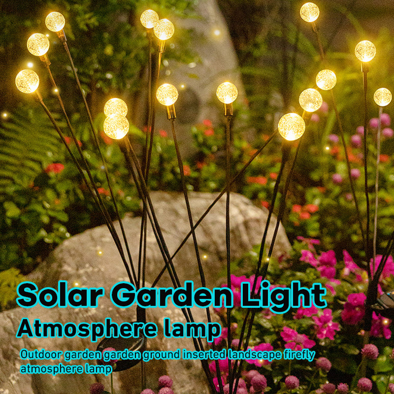 Solar Garden Light Starburst Outdoor Decorative Swing Lamp