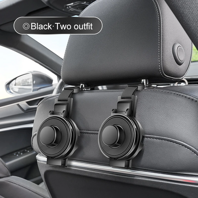Car Seat Headrest Hook With Cup Holder Multi-Functional Organizer