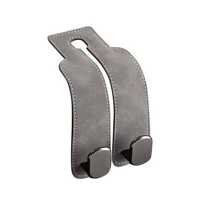 Leather Car Seat Hooks For Organizing Hanging Items In Vehicle