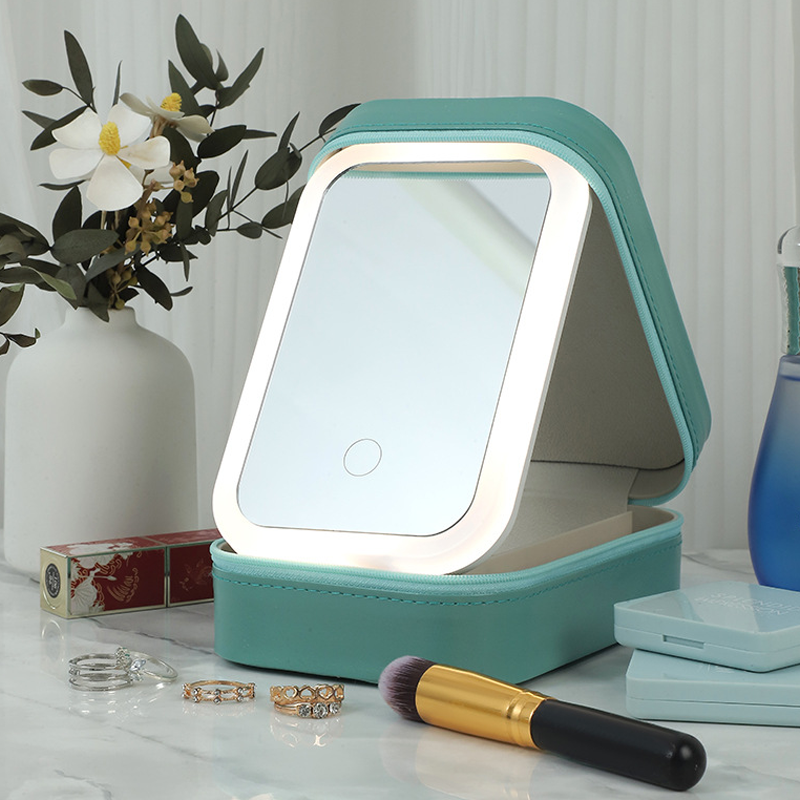LED Adjustable Makeup Mirror With 5x 10x 15x Magnifying Lens