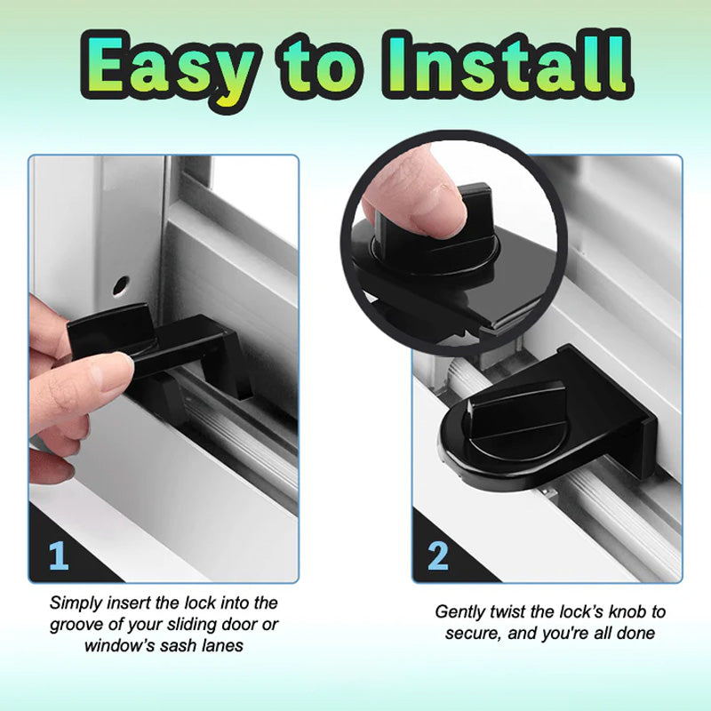 Sliding Door And Window Security Lock For Enhanced Safety And Protection