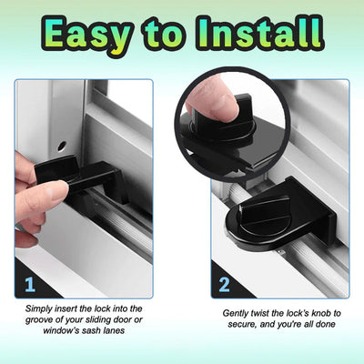 Sliding Door And Window Security Lock For Enhanced Safety And Protection