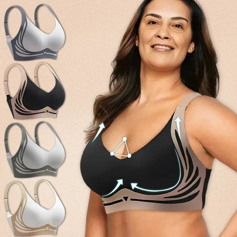 Wireless Push-up Bra Wireless Comfort No Sagging Support Bra