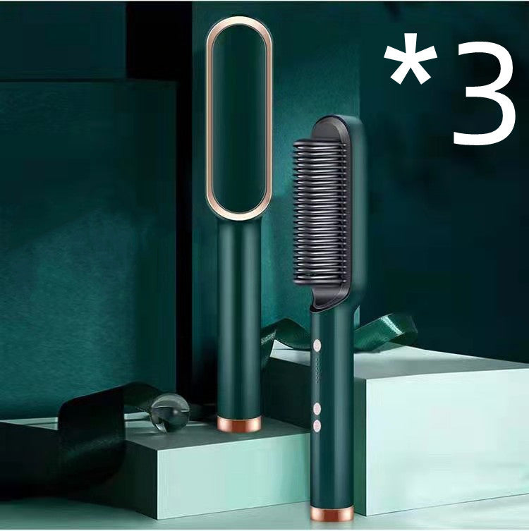 2 In 1 Hair Straightener Hot Comb Curling Tong Electric Brush