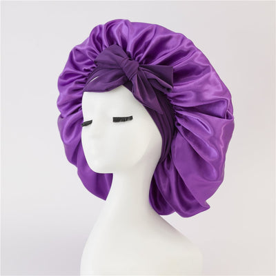 Layered Satin Hair Bonnet For Smooth Hair Care And Protection