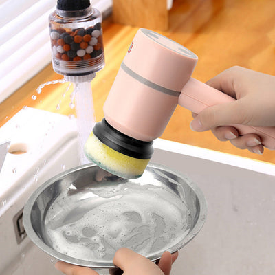 Electric Cleaning Brush Rechargeable Wireless USB For Kitchen Bathroom