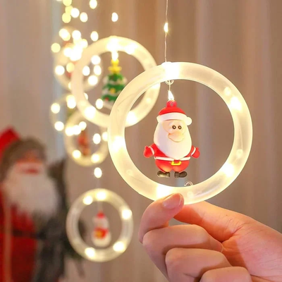 Christmas LED Wishing Ball String Lights Set Of 10 Decorative Balls