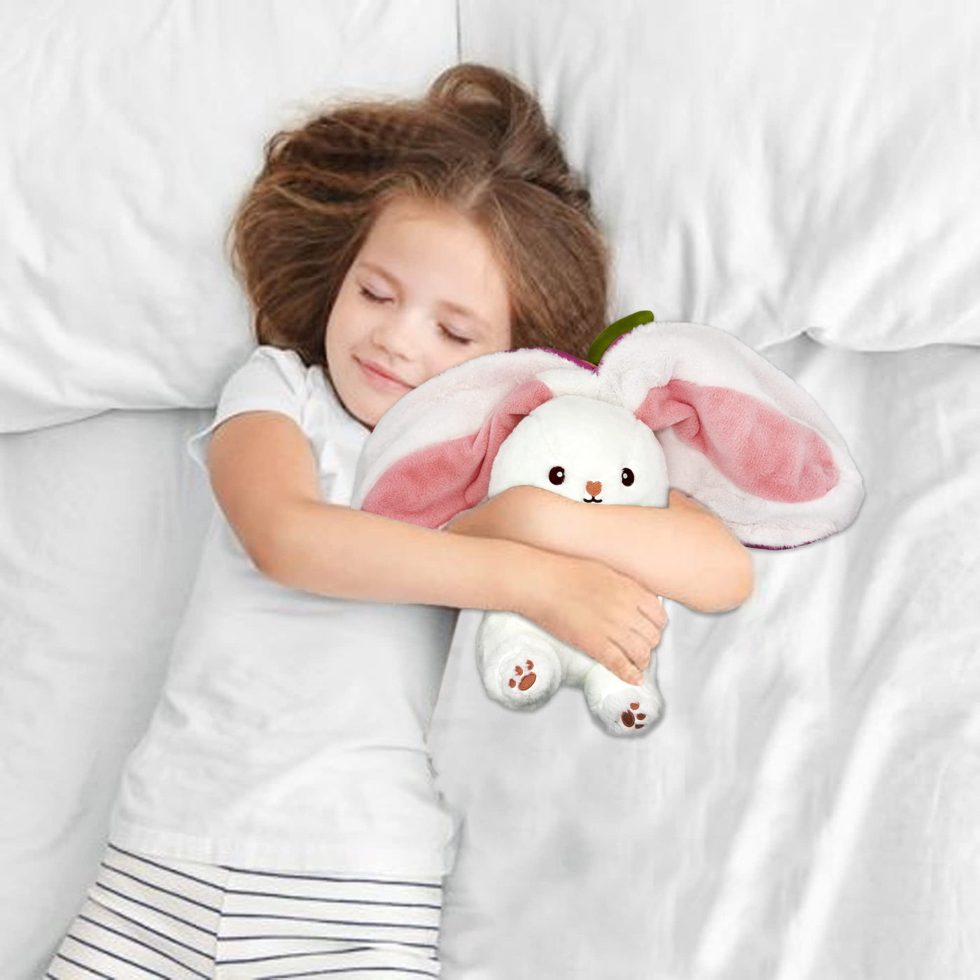 Strawberry Bunny Plush Toy Cute Little Rabbit Fruit Doll Plush