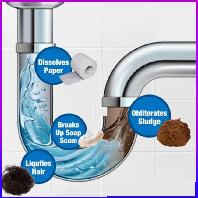 Powerful Sink And Drain Cleaner For Fast Clog Removal
