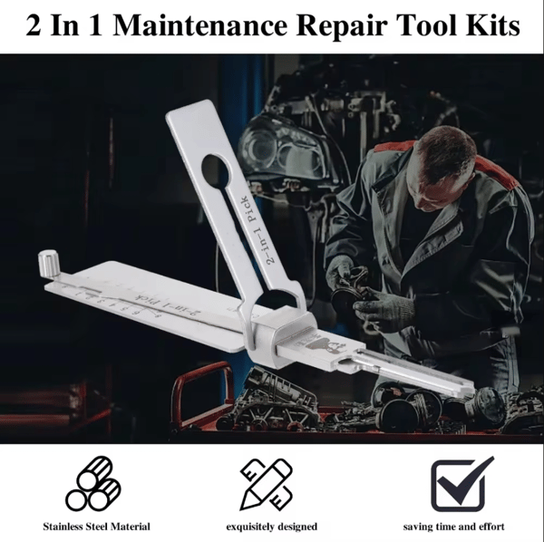 Stainless Steel Key Decoder Professional Locksmith Tool For Precision
