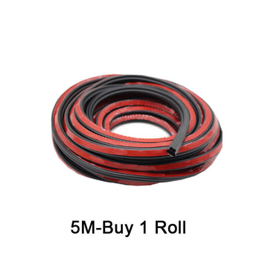 Car Noise Reduction Seal Strip Rubber Dust Proof Weatherproof