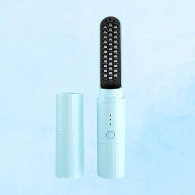 2-in-1 Rechargeable Straightening Comb Long-Lasting Hair Styler
