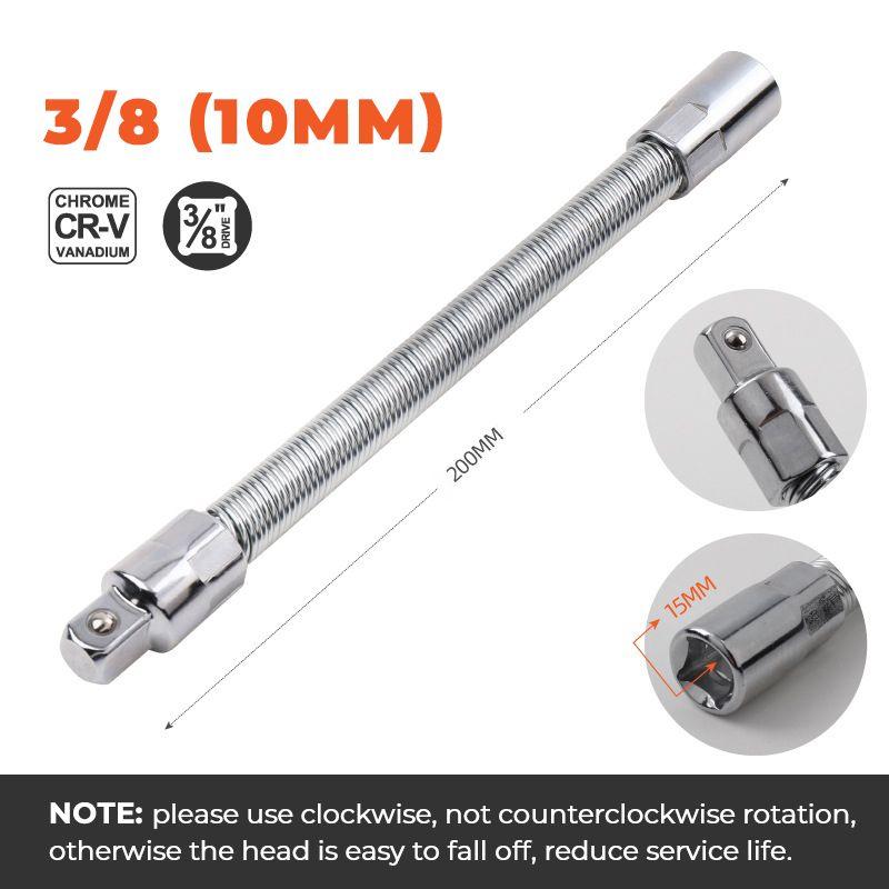 Flexible Extension Rod For Ratchet Wrench Universal Electric Sleeve
