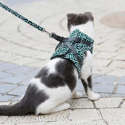 Cat Harness Vest With Breakaway Chest Strap For Safety And Comfort