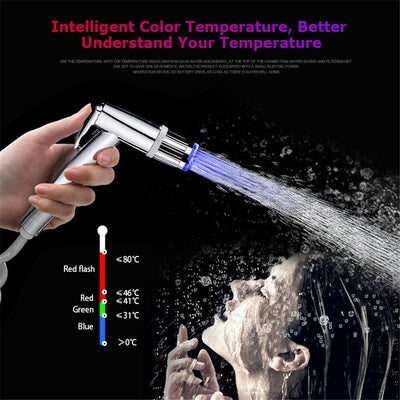 Color-Changing LED Faucet Light Temperature Sensitive For Bathroom Sink