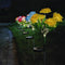 Simulation Garden Solar Garden Rose Lights 7-Head Colorful Pathway Decor