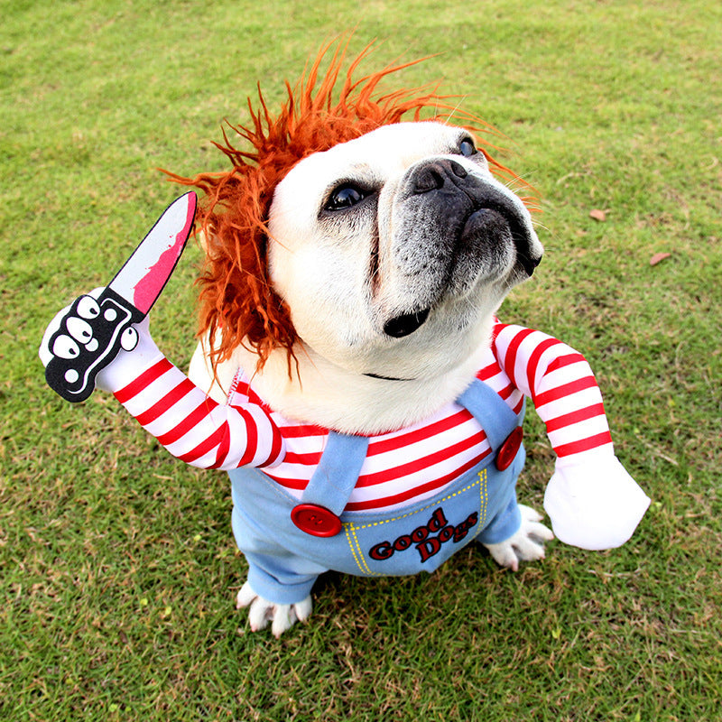 Halloween Dog Costume Adjustable Funny Scary Dog Clothes For Parties