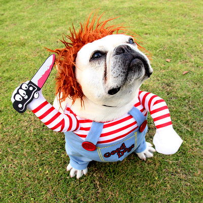 Halloween Dog Costume Adjustable Funny Scary Dog Clothes For Parties