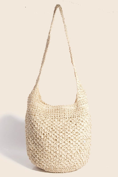Fame Intricate Braided Hobo Shoulder Bag Stylish Everyday Carry