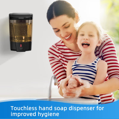 Automatic Soap Dispenser Wall Mount Hand Sanitizer 600ml Capacity