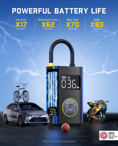 Fanttik X9 Pro Portable Tire Inflator 150PSI Digital Air Pump Compact Car