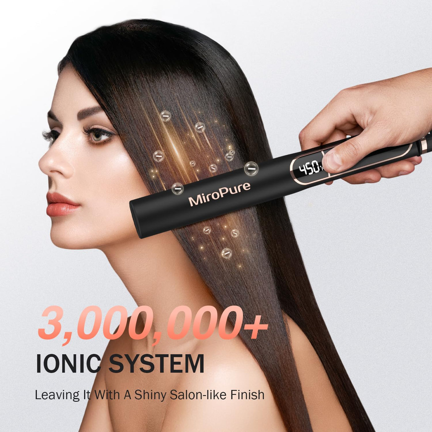 Hair Straightener With 1 Inch Titanium Plates For Sleek Styling