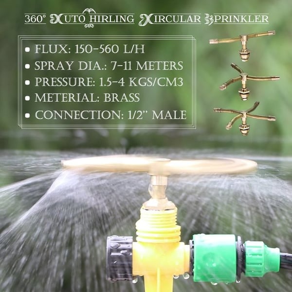 Automatic Rotating Sprinkler For Efficient Garden Lawn Watering
