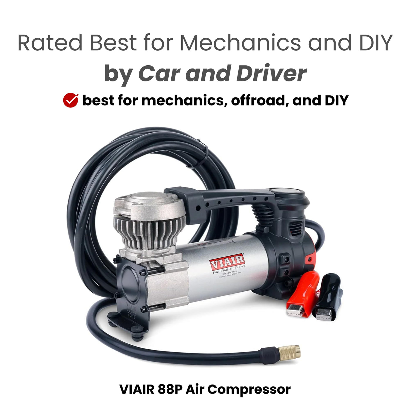 VIAIR 88P Portable Tire Inflator Air Compressor For Car Truck SUV RV
