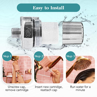Hard Water Shower Water Softener Filter For Cleaner Soft Skin