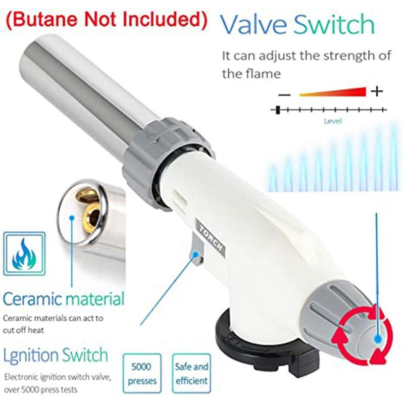 Butane Torch Kitchen Blow Lighter For Cooking And Crafting