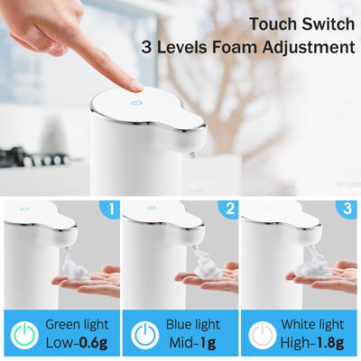 Automatic Foam Soap Dispenser Rechargeable Touchless Wall Mount