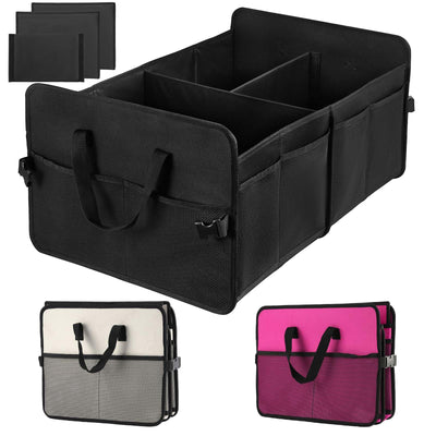 Zmnklry Car Trunk Organizer 72L Large Capacity Collapsible Compartments