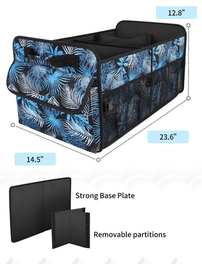 YOHOOLYO Car Trunk Organizer 72L Large Capacity SUV Collapsible Compartments