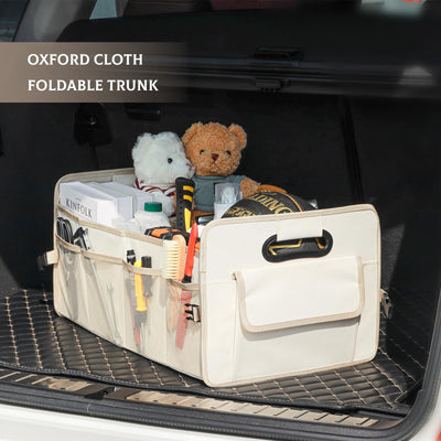 JiatuA Car Trunk Organizer Collapsible Multi Compartment Storage Box