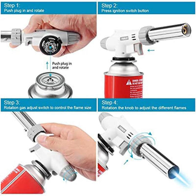Butane Torch Kitchen Blow Lighter For Cooking And Crafting