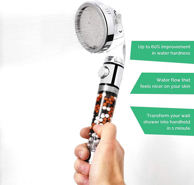 High Pressure Water Softener Shower Head Eco Power Saving