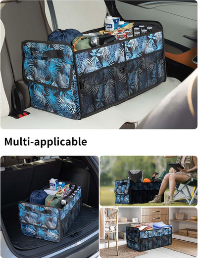 YOHOOLYO Car Trunk Organizer 72L Large Capacity SUV Collapsible Compartments