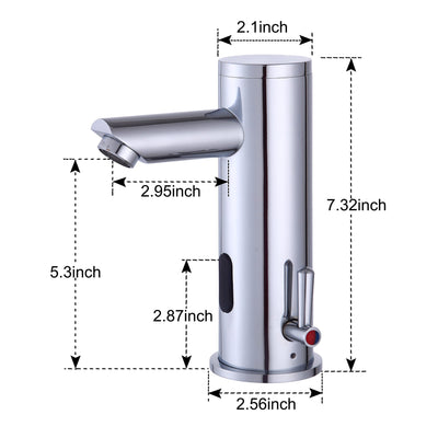Automatic Sensor Touchless Faucet Motion Activated Hands-Free Bathroom Sink