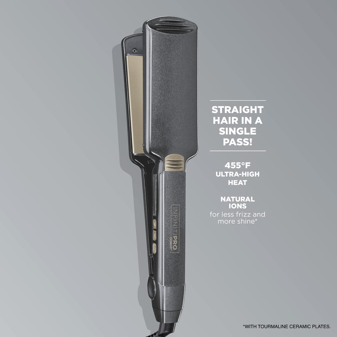 Tourmaline Ceramic Flat Iron 2 Inch For Smooth Hair Styling