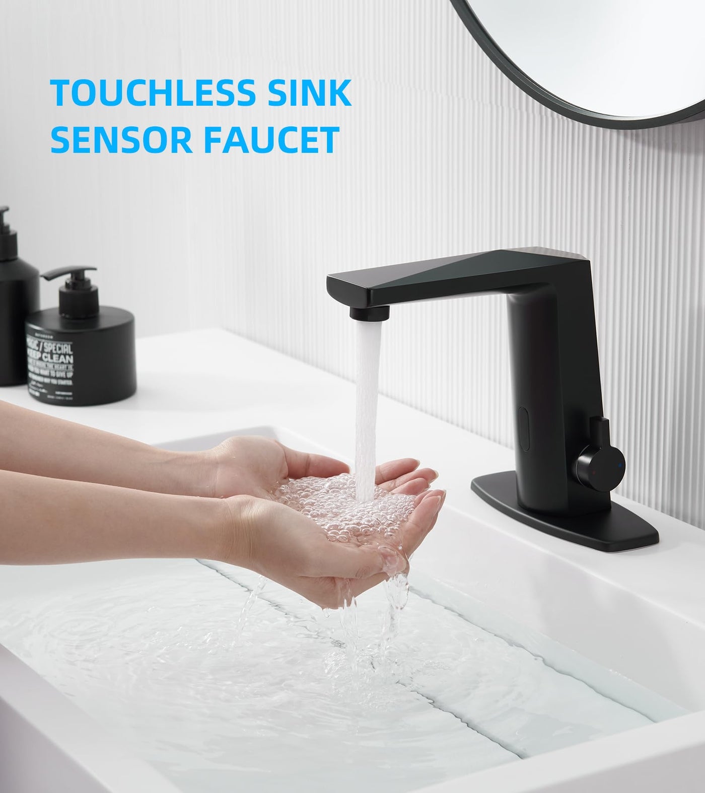 Touchless Sensor Faucet Automatic Motion Bathroom Sink Faucet